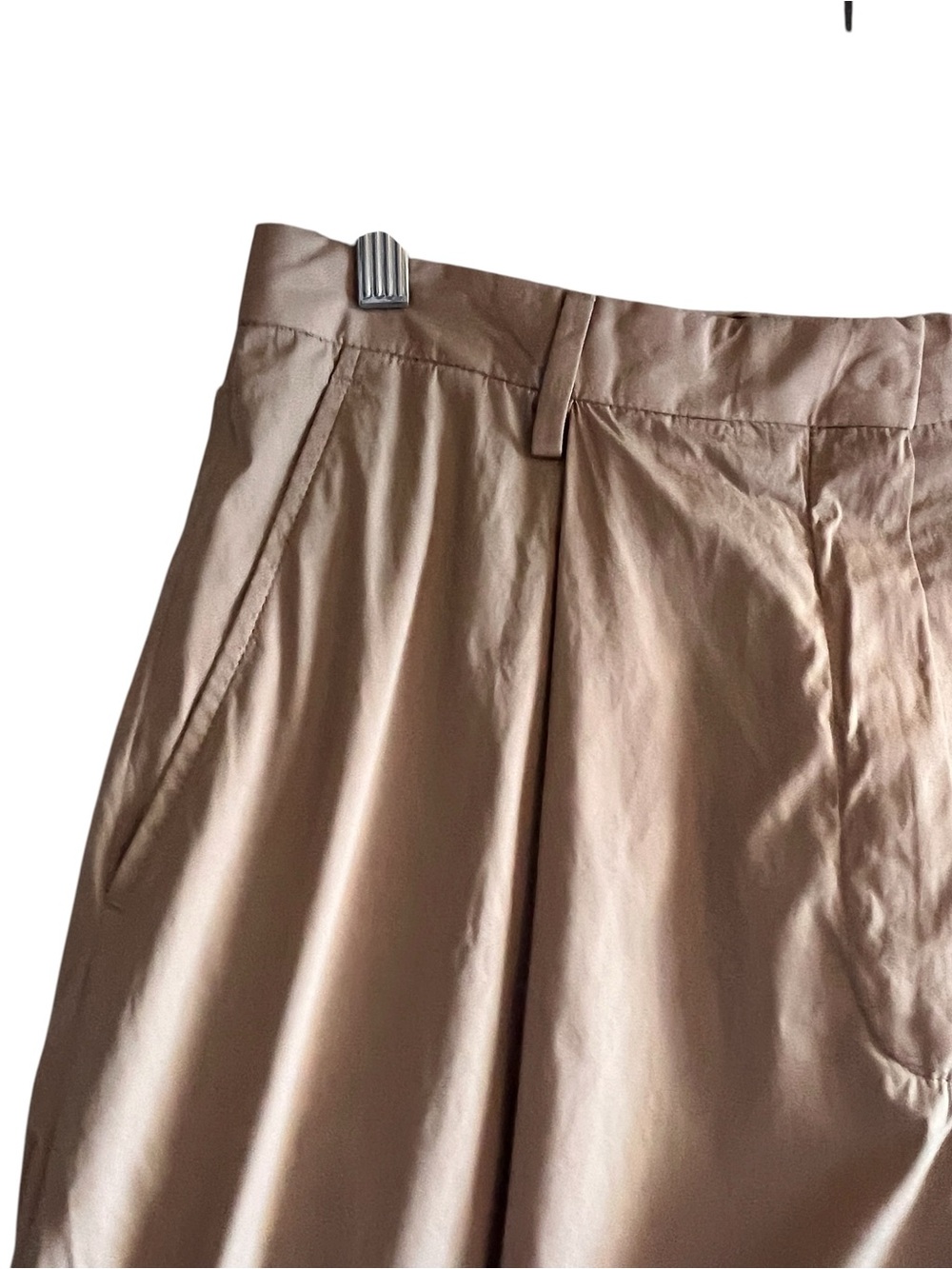 Dries Van Noten Beige Cropped Wide-Leg pleated pants size 40 excellent condition - Picture 4 of 9